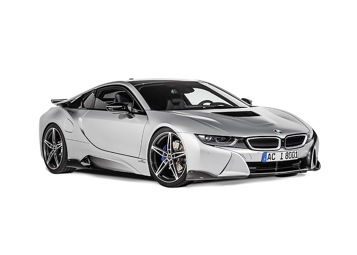 Silber BMW i8, BMW, AC Schnitzer, 2015, I12, HD-Hintergrundbild