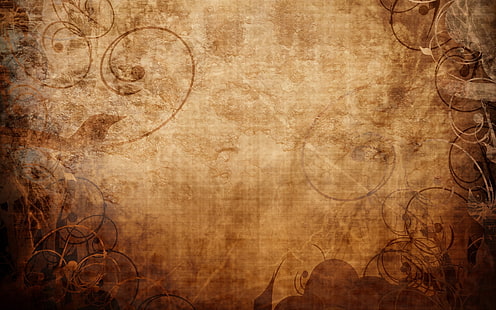 Tapeta z brązowymi liśćmi, tło, wzór, powierzchnia, światło, Tapety HD HD wallpaper