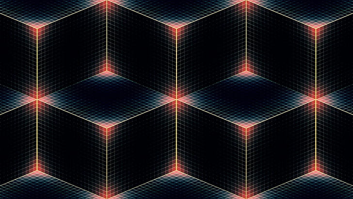 Энди Гилмор куб абстрактный 3d, HD обои