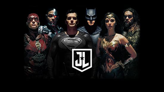 Zack Snyder's Justice League, Superman, Batman, Wonder Woman, Flash, Cyborg (DC Comics), Aquaman, HD tapet HD wallpaper