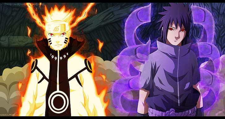 Naruto and Sasuke digital wallpaper, Naruto Shippuuden, Uchiha Sasuke, anime,  HD wallpaper | Wallpaperbetter