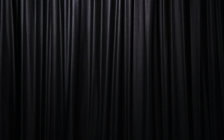 black curtain, black background, blind, curtain, HD wallpaper