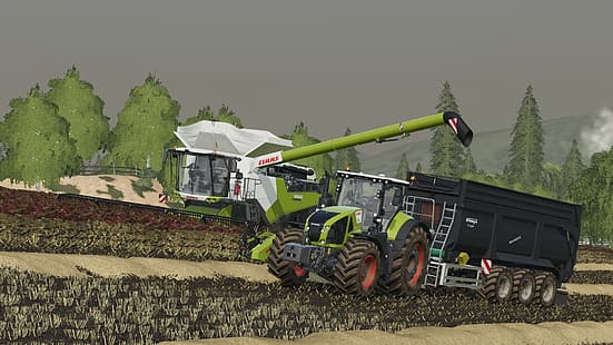 fs19 ، محاكاة الزراعة ، محاكاة الزراعة 2019 ، المزرعة ، المحاصيل، خلفية HD HD wallpaper
