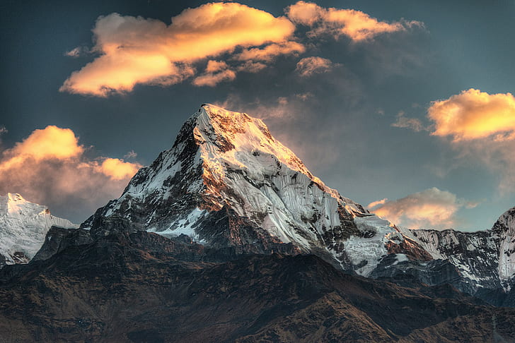 Wzgórze Poon, Nepal, Góra, Wzgórze Poon, Nepal, Góra, Tapety HD