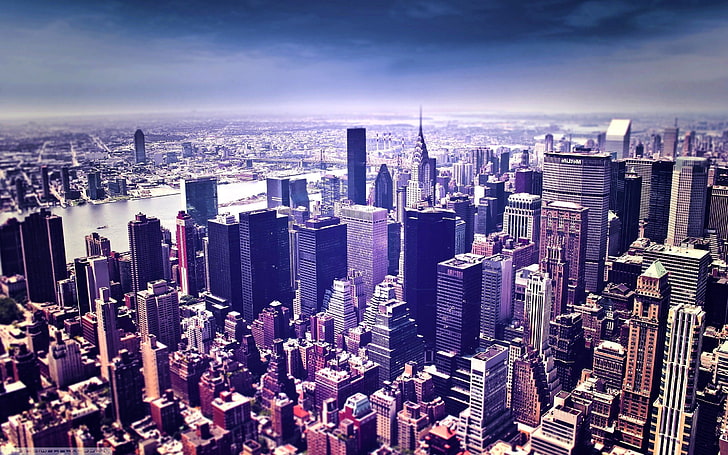 immeubles de grande hauteur, ville, paysage urbain, new york, Fond d'écran HD