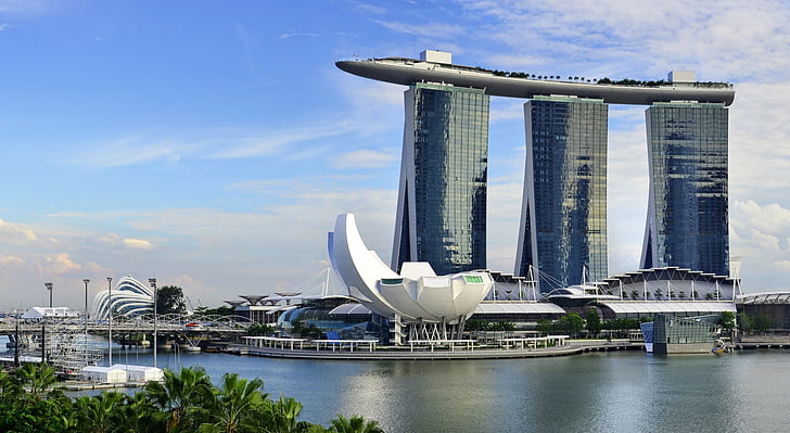 Marina Bay Sands Singapur, Marina Bay Sands, Singapur, Asya, Singapur, Kumlar, Marina, HD masaüstü duvar kağıdı