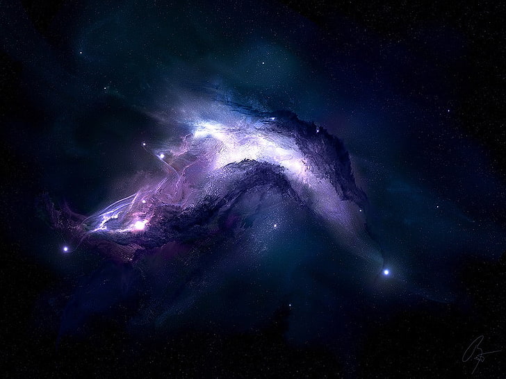 галактически тапет, космически пейзажи, JoeyJazz, космическо изкуство, дигитално изкуство, мъглявина, космос, HD тапет