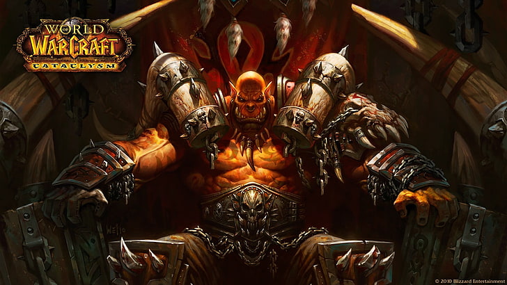World of Warcraft wallpaper, World of Warcraft, World of Warcraft: Cataclysm, orcs, video games, HD wallpaper