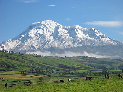 Ekvador yüksek üst Mount Chimborazo (Ekvador) doğa dağlar HD sanat, dağ, Ekvador, yüksek üst, Güney Amerika, HD masaüstü duvar kağıdı HD wallpaper
