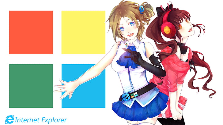 Айзава Инори, Internet Explorer, Тине Ким, HD обои