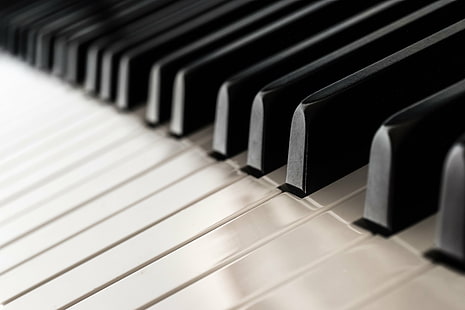 white and black piano keys, Black and White, Tamron, 90mm, F2.8, Macro, Piano, Keys, ILCE-7M2, music, musical Instrument, piano Key, key, sound, classical Music, black Color, close-up, musician, jazz Music, playing, HD wallpaper HD wallpaper