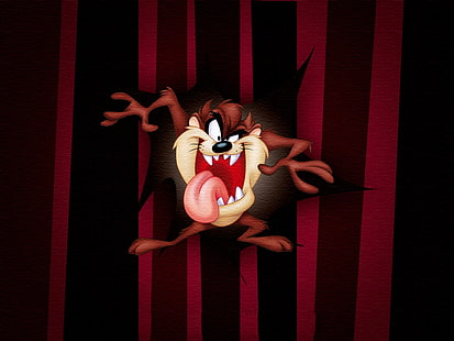 Disney, Looney Tunes, diable de Tasmanie, dessin animé de diable de Tasmanie, Fond d'écran HD HD wallpaper
