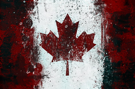 Bandiere, bandiera del Canada, Canada, bandiera canadese, bandiera, Sfondo HD HD wallpaper