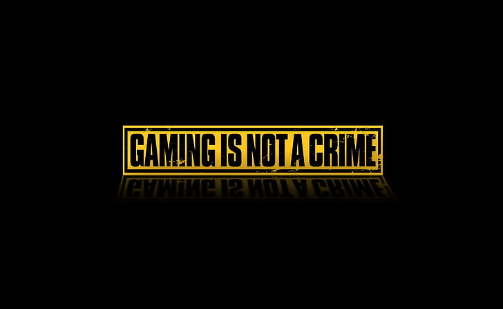 Gaming Is Not A Crime, gaming is not a crime text overlay, Games, Other Games, Gaming, HD wallpaper