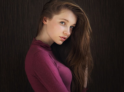 wanita, model, Christina Vostruhina, potret, Wallpaper HD HD wallpaper