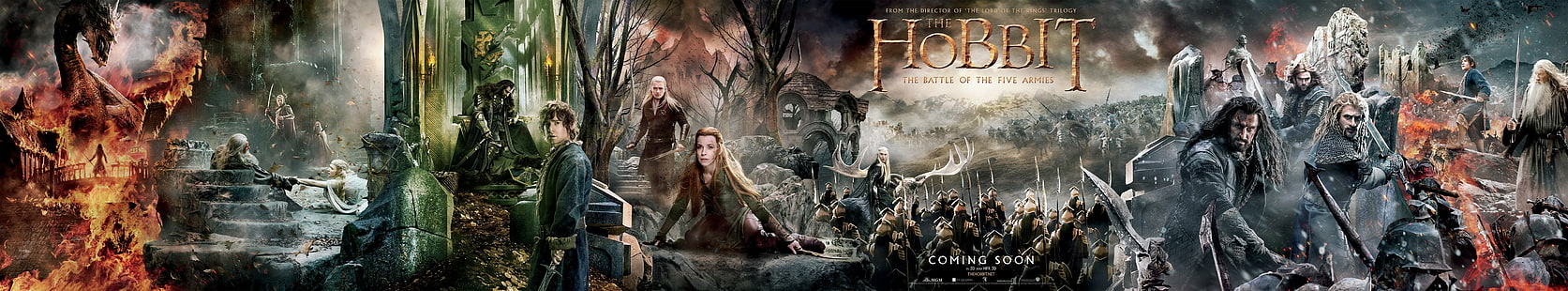 adventure, armies, battle, battle-five-armies, fantasy, hobbit, lord, lotr, rings, HD wallpaper HD wallpaper