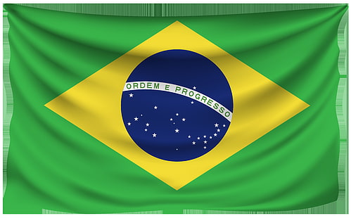 Разни, Знаме на Бразилия, Знаме, HD тапет HD wallpaper