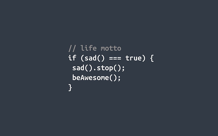 kode komputer, tipografi, latar belakang abu-abu, JavaScript, kode, Wallpaper HD