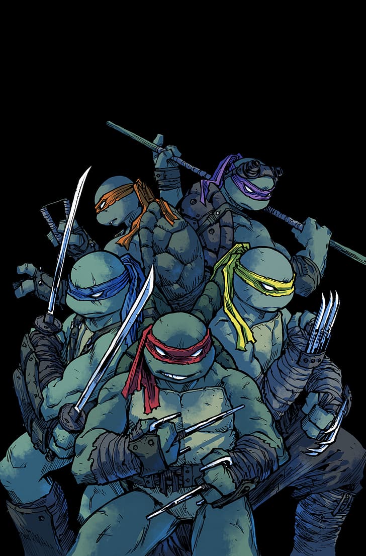 Teenage Mutant Ninja Turtles, Sophie Campbell, IDW, bandes dessinées, Fond d'écran HD, fond d'écran de téléphone
