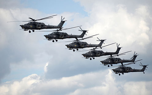 Mil Mi-28, helikopter, helikopter serang, militer, pesawat terbang, Wallpaper HD HD wallpaper
