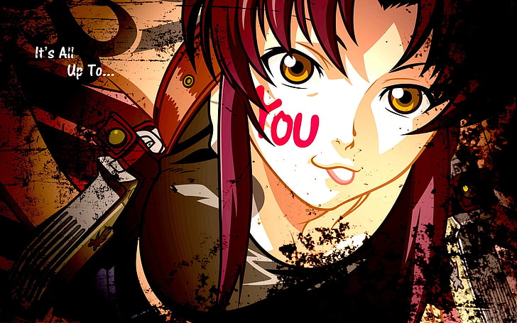 rödhårig kvinnlig anime karaktär, manga, Black Lagoon, Revy, HD tapet