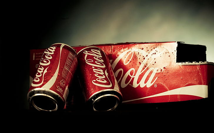 Coca Cola Dose, coke, drink, juice, background, vintage, HD wallpaper