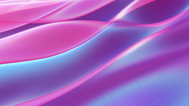 Flow, Colorful, Neon, Pink, Digital art, HD, 5K, HD wallpaper