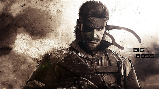 Fondo de pantalla de Big Boss, Zeph, Metal Gear Solid, Big Boss, serpiente, Metal Gear Solid: Peace Walker, videojuegos, Fondo de pantalla HD HD wallpaper