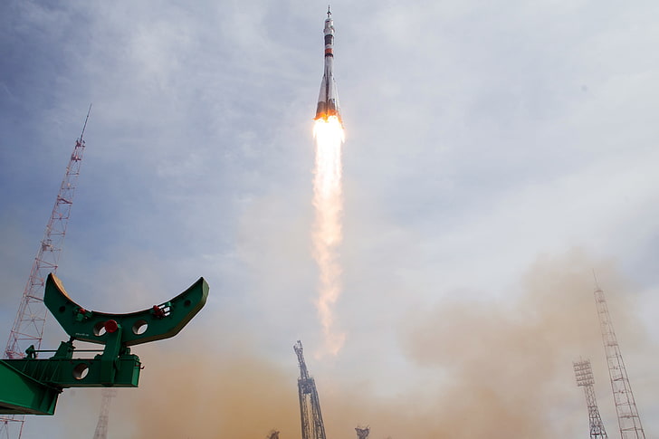 Космодром Байконур, ракета, HD обои