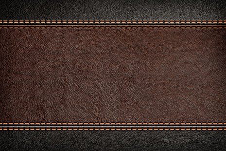 текстура, коричневый, фон, кожа, HD обои HD wallpaper