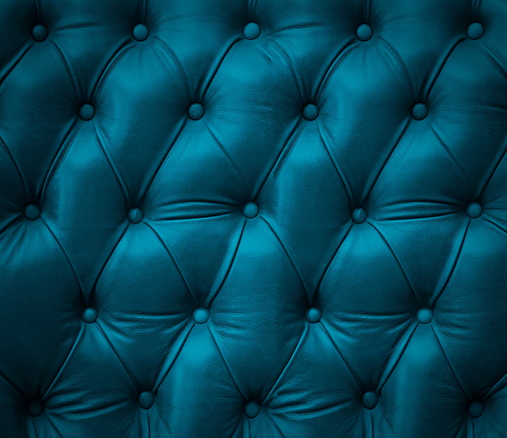 tufted green textile, leather, texture, upholstery, skin, HD wallpaper