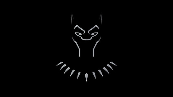 Black Panther Flat Digital Art, HD tapet HD wallpaper