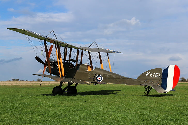 English, The first world war, Royal Aircraft Factory, spy plane, used, in the period, R.E.8, HD wallpaper