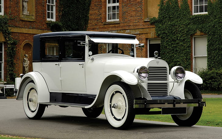 1926 Hudson Super Six Brougham, mobil vintage putih, mobil, 1920x1200, hudson, hudson super-six coach, Wallpaper HD