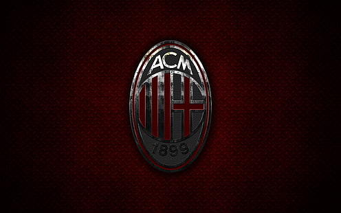 Futebol, A.C. Milão, Emblema, Logotipo, HD papel de parede HD wallpaper