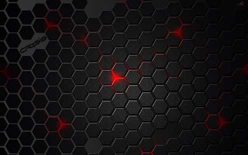 Crysis schwarze Tapete, Oberfläche, Licht, Form, Form, HD-Hintergrundbild HD wallpaper