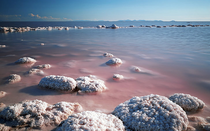 Herrliche Aussichten Totes Meer und Salzsee Tapete 0 .., graue Steinfragmente, HD-Hintergrundbild