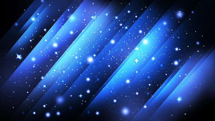 wallpaper digital biru gemerlap, garis, miring, cahaya, bersinar, Wallpaper HD