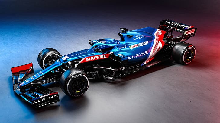 Fórmula 1, Renault Alpine, Fernando Alonso, Esteban Ocon, Alpine F1, HD papel de parede
