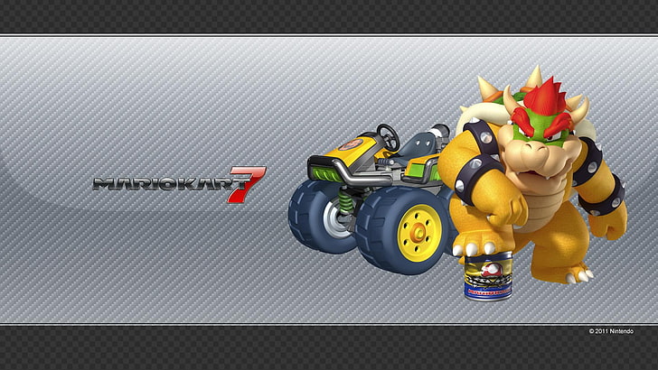 Bowser, Mario Kart 7, Nintendo, Mario Kart, Videospiele, HD-Hintergrundbild