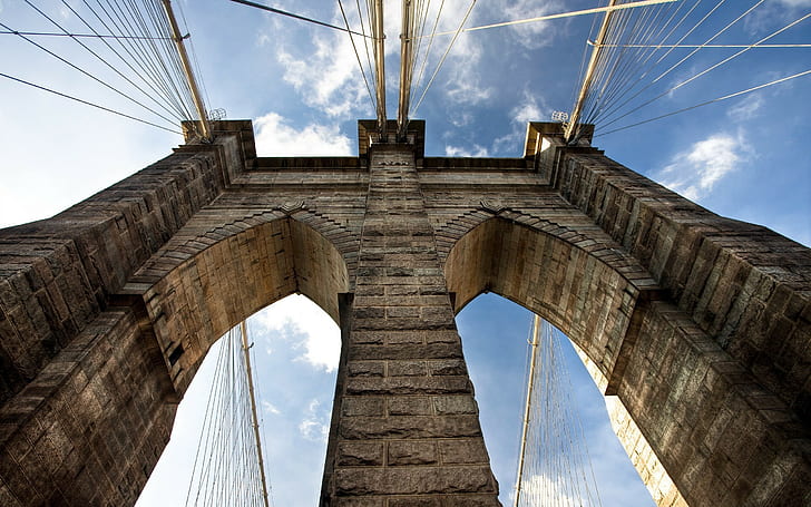 Jembatan Brooklyn, arsitektur, jembatan, Wallpaper HD