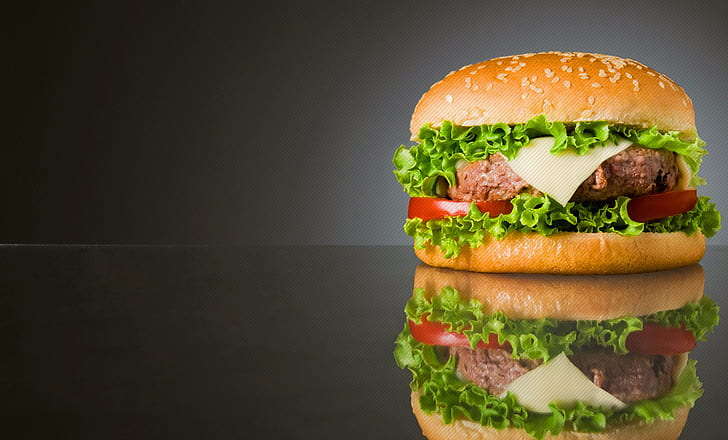 hamburger, fast food, cibo, hamburger, Sfondo HD