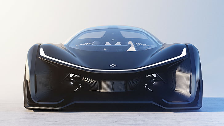 черный концепт-кар, FFZERO1, Faraday Future, электромобиль, Best Electric Cars, HD обои