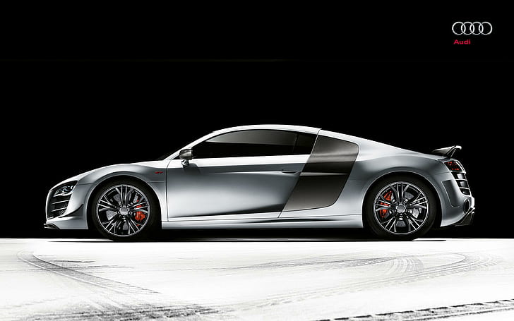 Audi R8 GT3, cinza audi cupê esportivo, audi, HD papel de parede