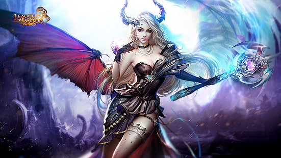 League Of Angels 2 Kay Girl Fighter Captures And Paralyzes The Enemy Wallpaper Hd 1920×1080, HD wallpaper HD wallpaper