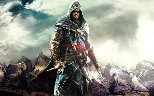 Assassin's Creed тапет, Ezio, Assassin's Creed, Revelations, Ezio Auditore, Assasins, HD тапет HD wallpaper