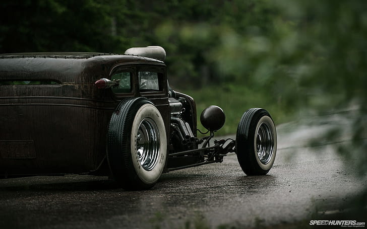 classic car, Rat Rod, Speedhunters, vehicle, road, HD wallpaper