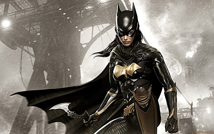 Catwoman digital wallpaper, Batman, Batman: Arkham Knight, HD wallpaper