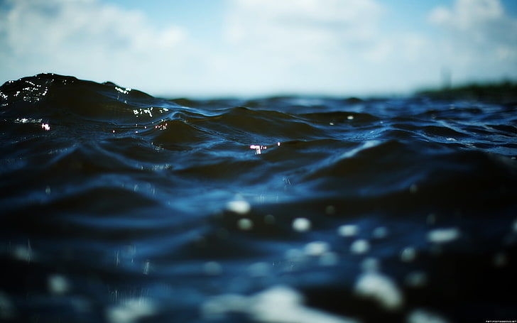 corpo de água, sem título, água, profundidade de campo, natureza, ondas, mar, HD papel de parede