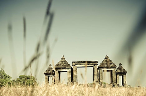 Храмы, Рату Боко, Индонезия, Ява (Индонезия), Храм, HD обои HD wallpaper